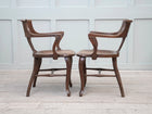 A Pair of 1920s Oak Desk Chairs