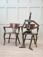 A Pair of 1920s Oak Desk Chairs