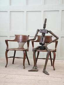 A Pair of 1920s Oak Desk Chairs