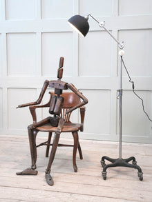 An Adjustable Nickel Plated Floor Lamp