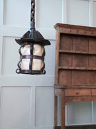 A Leather & Velum Lantern