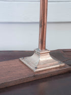 A Bronze & Brass Library Lamp