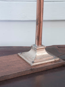 A Bronze & Brass Library Lamp