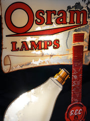 A Double Sided Osram Lamps Illuminated Sign Box