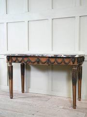 A 19th Century Italian Console Table With a 18th Century Marble Top