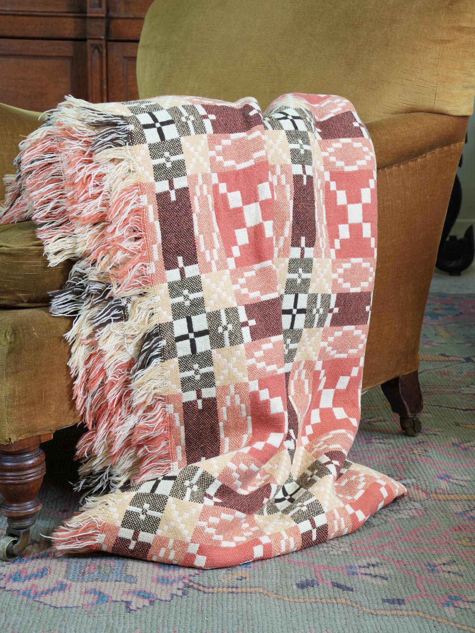 A Derw Mill Welsh Tapestry Blanket Drew Pritchard Ltd