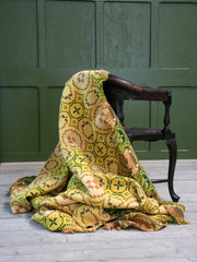 A Citrus & Lime Welsh Tapestry Blanket