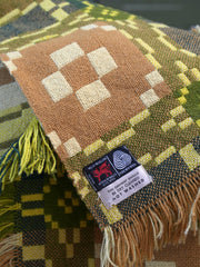 A Citrus & Lime Welsh Tapestry Blanket