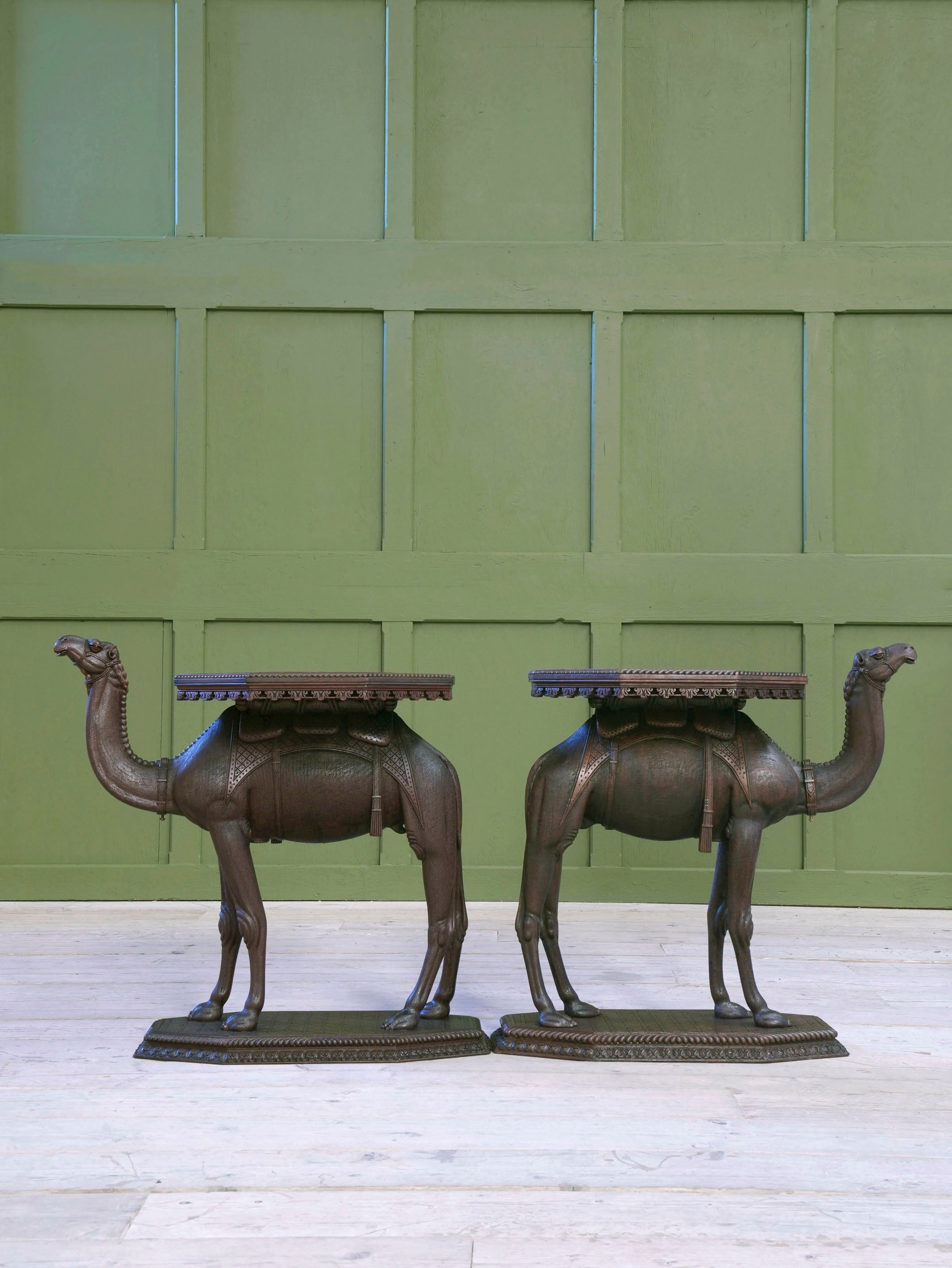 A Pair of Anglo Indian Camel Occasional Tables