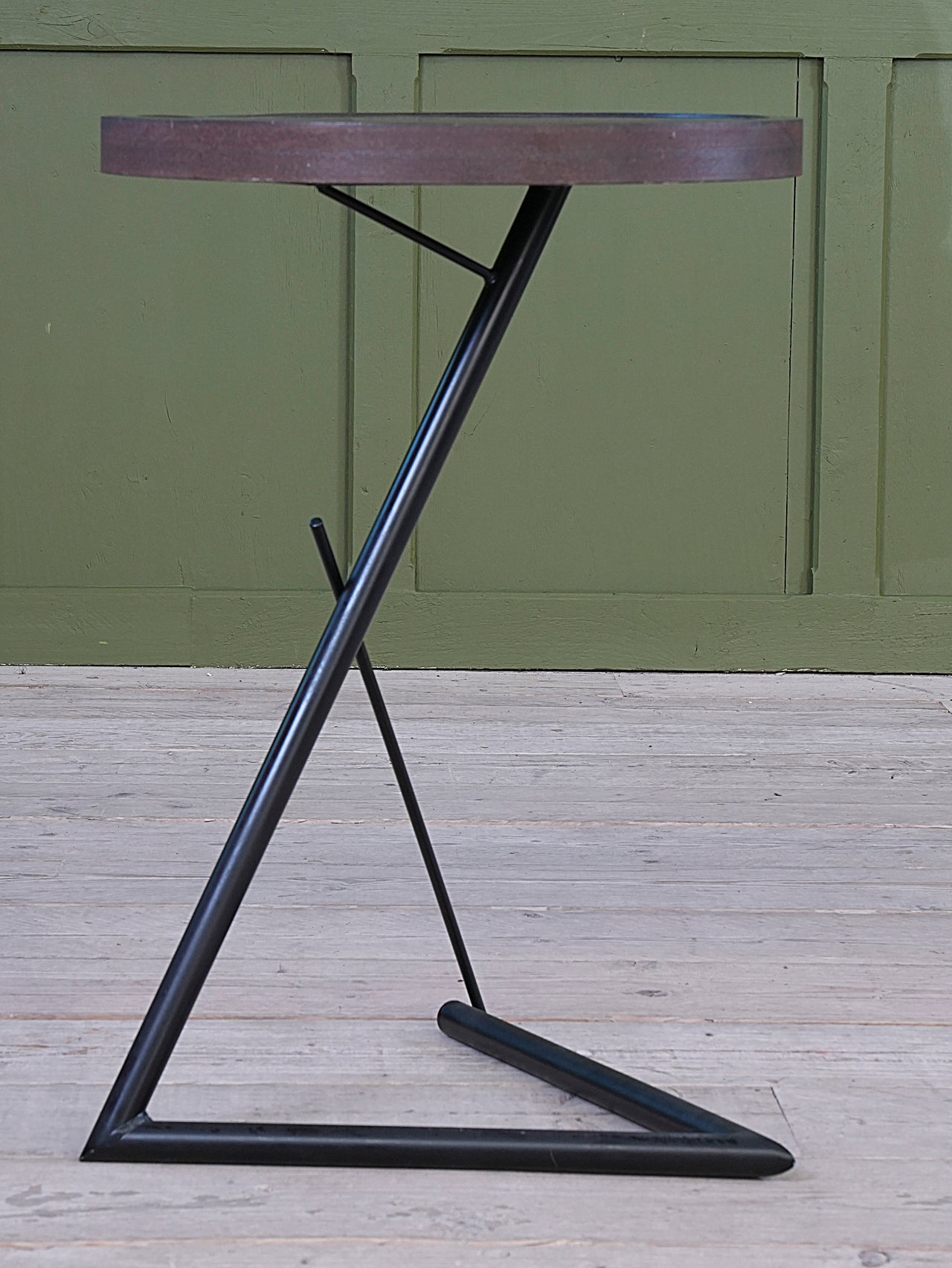 Steel & Oak Side Table