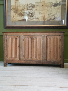 A 19th Century Limed Oak Cupboard or Server