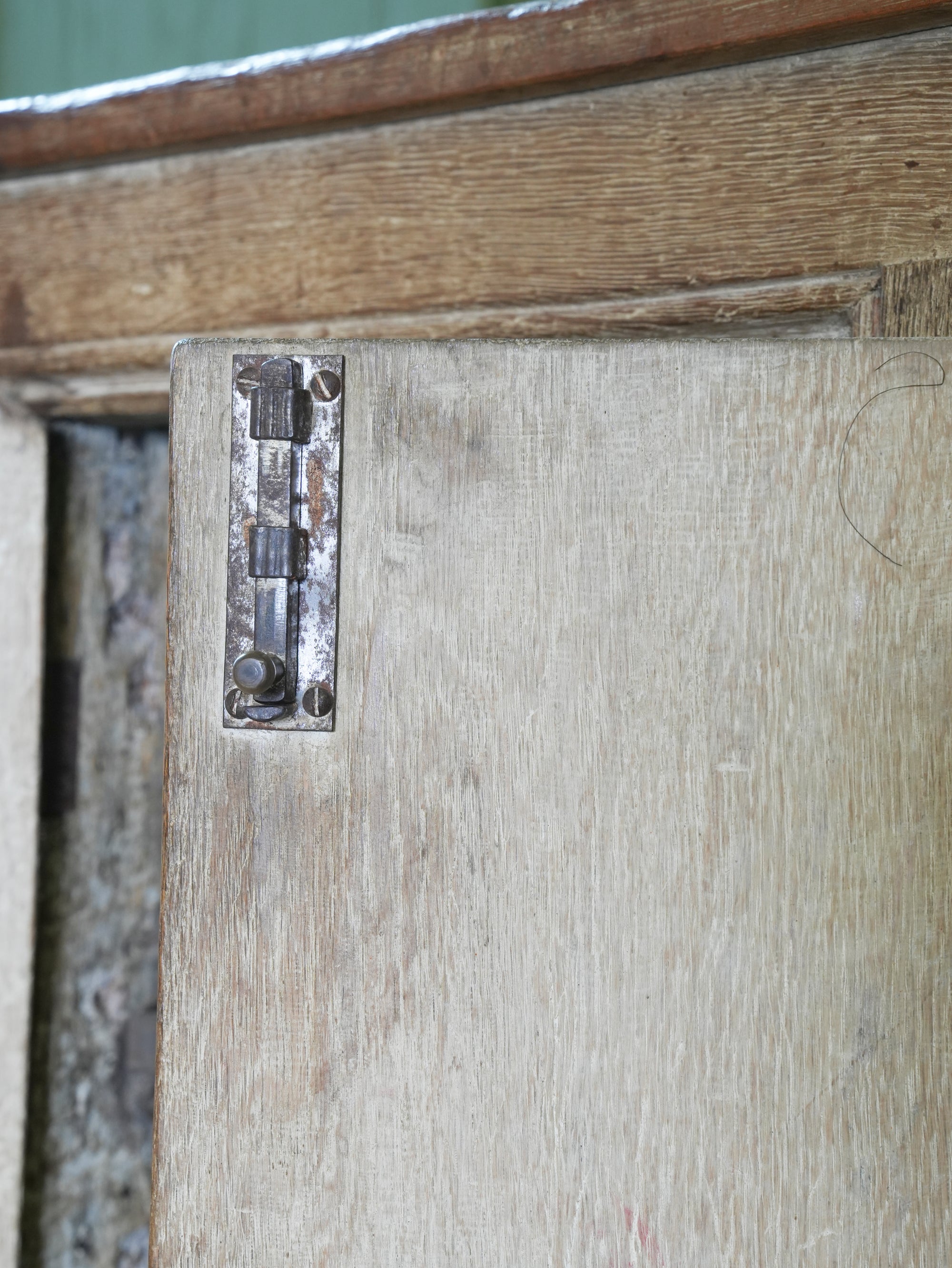 A 19th Century Limed Oak Cupboard or Server