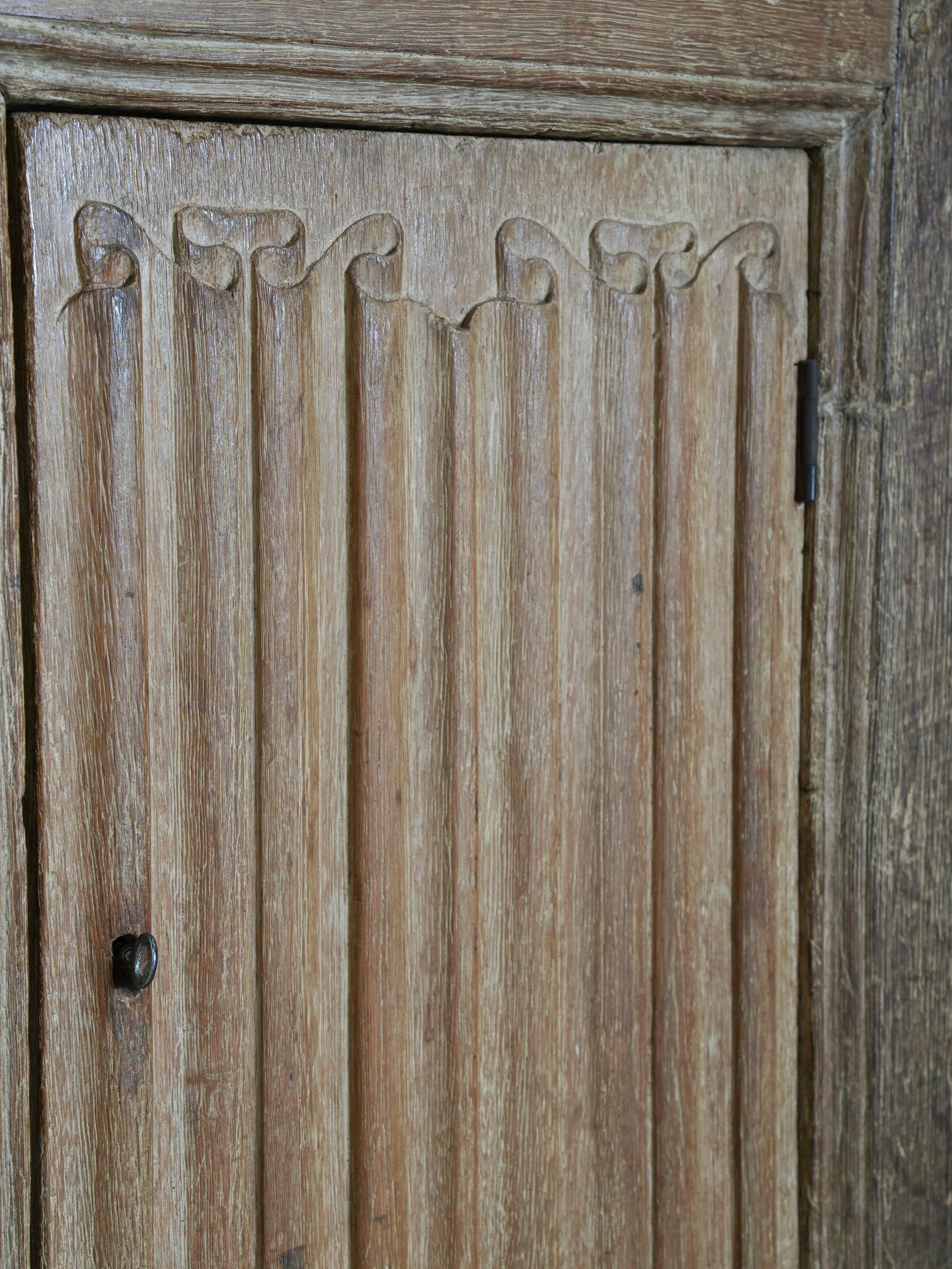 A 19th Century Limed Oak Cupboard or Server