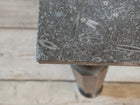 A 19thC Oak & Fossil Marble Console Table