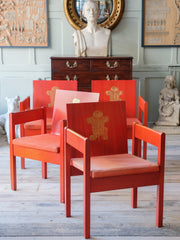 Four Investiture “Red” Chairs