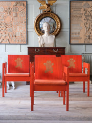 Four Investiture “Red” Chairs