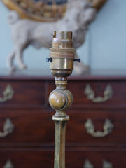 Brass Tripod Base Table Lamp