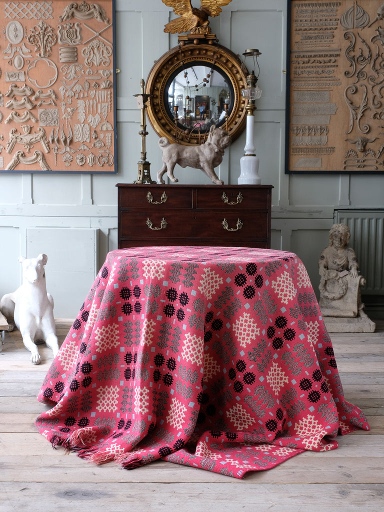 Pink Welsh Tapestry Blanket