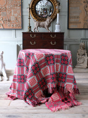 Pink Welsh Tapestry Blanket