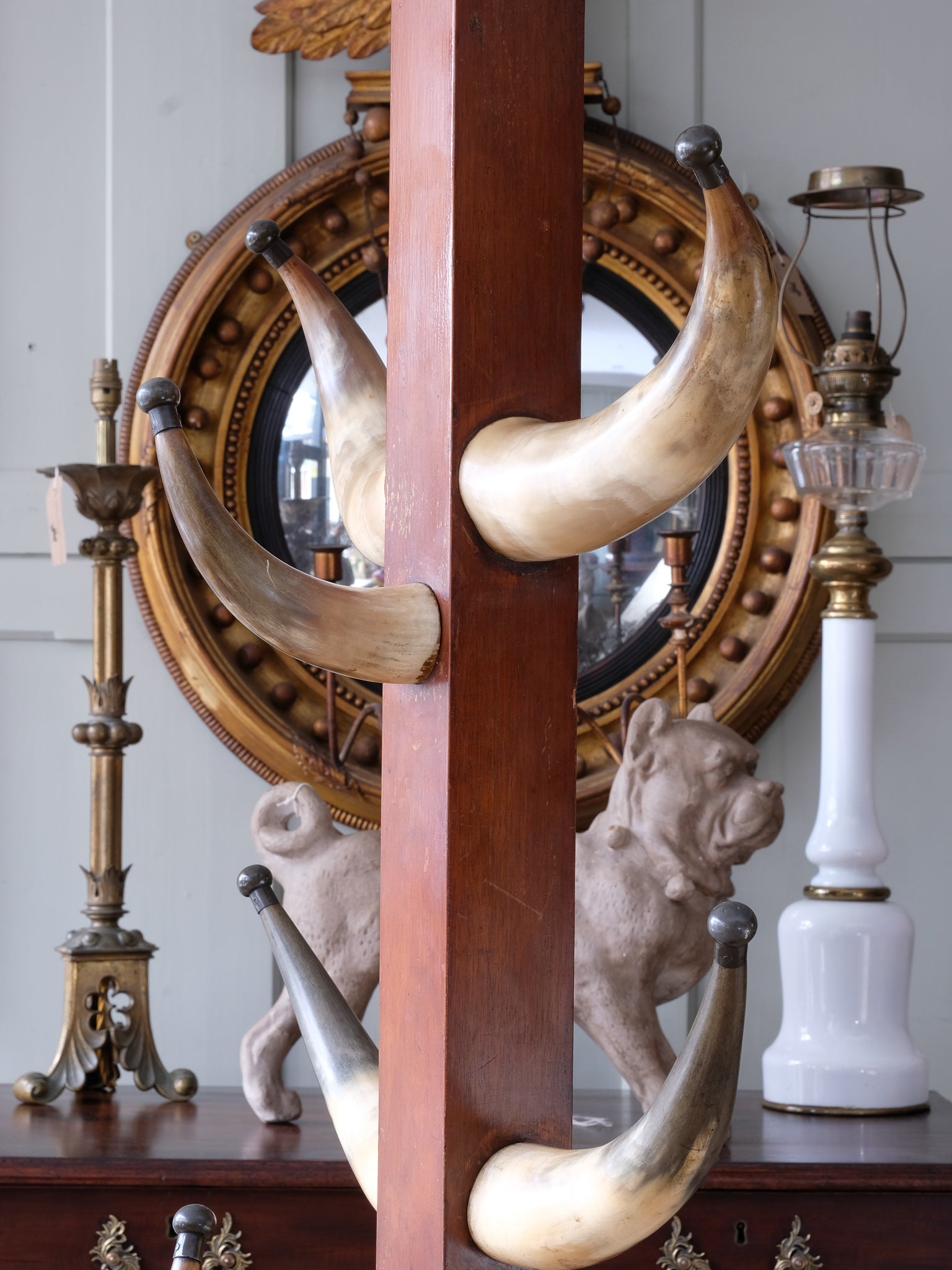 Scottish Horn Coat & Hat Stand Drew Pritchard Ltd