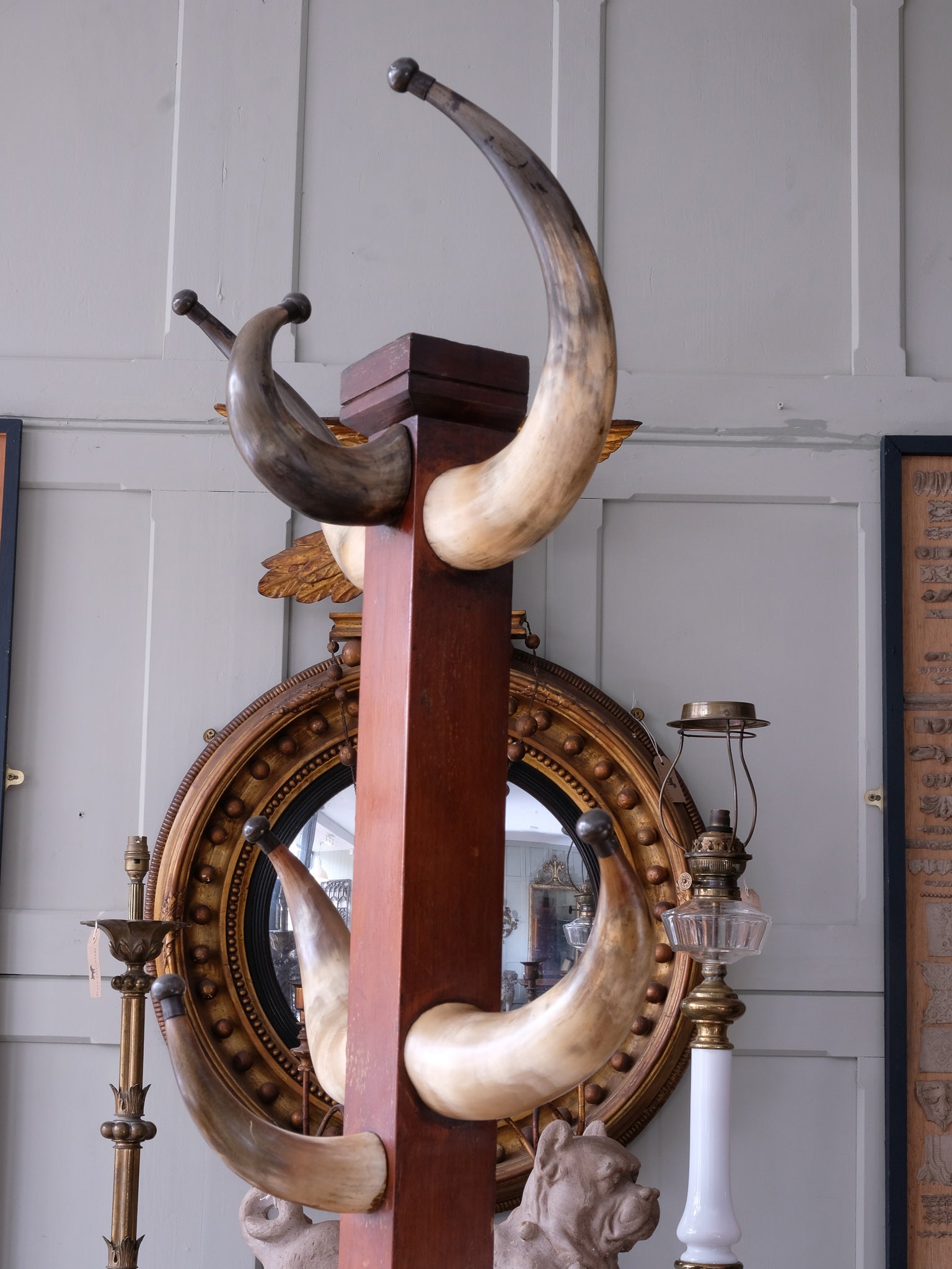 Scottish Horn Coat & Hat Stand Drew Pritchard Ltd