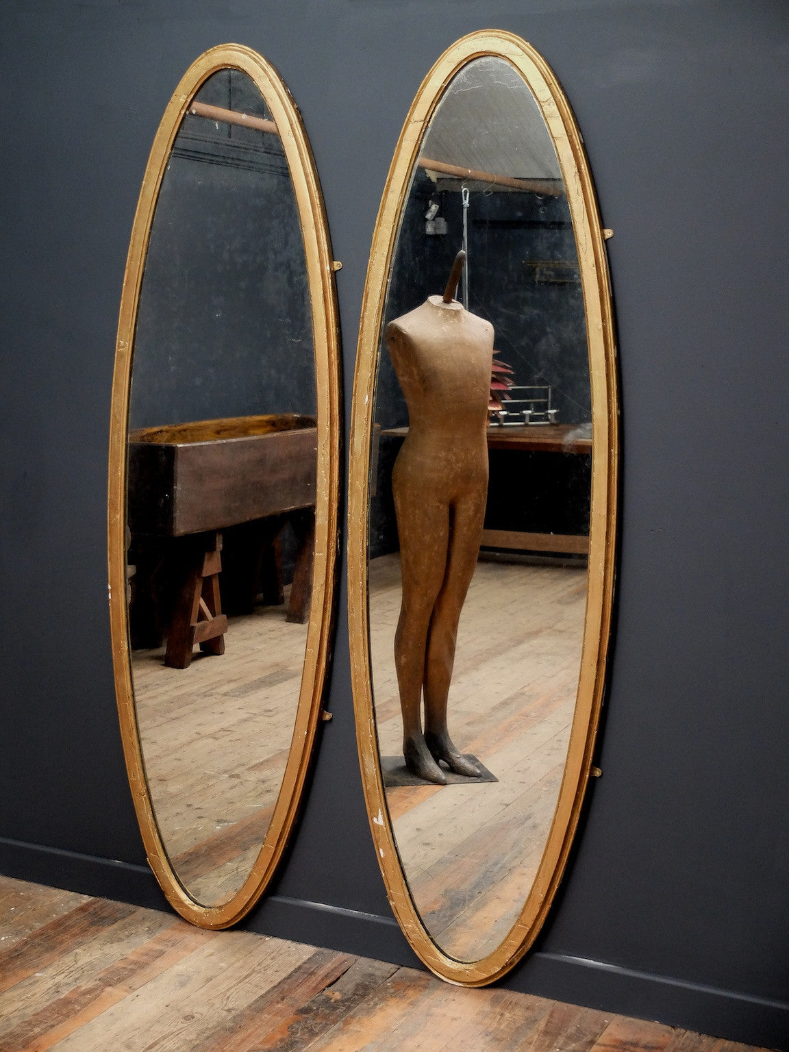 Large Oval Mirrors
