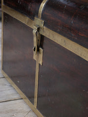 A 19th Century Brass Bound Trunk