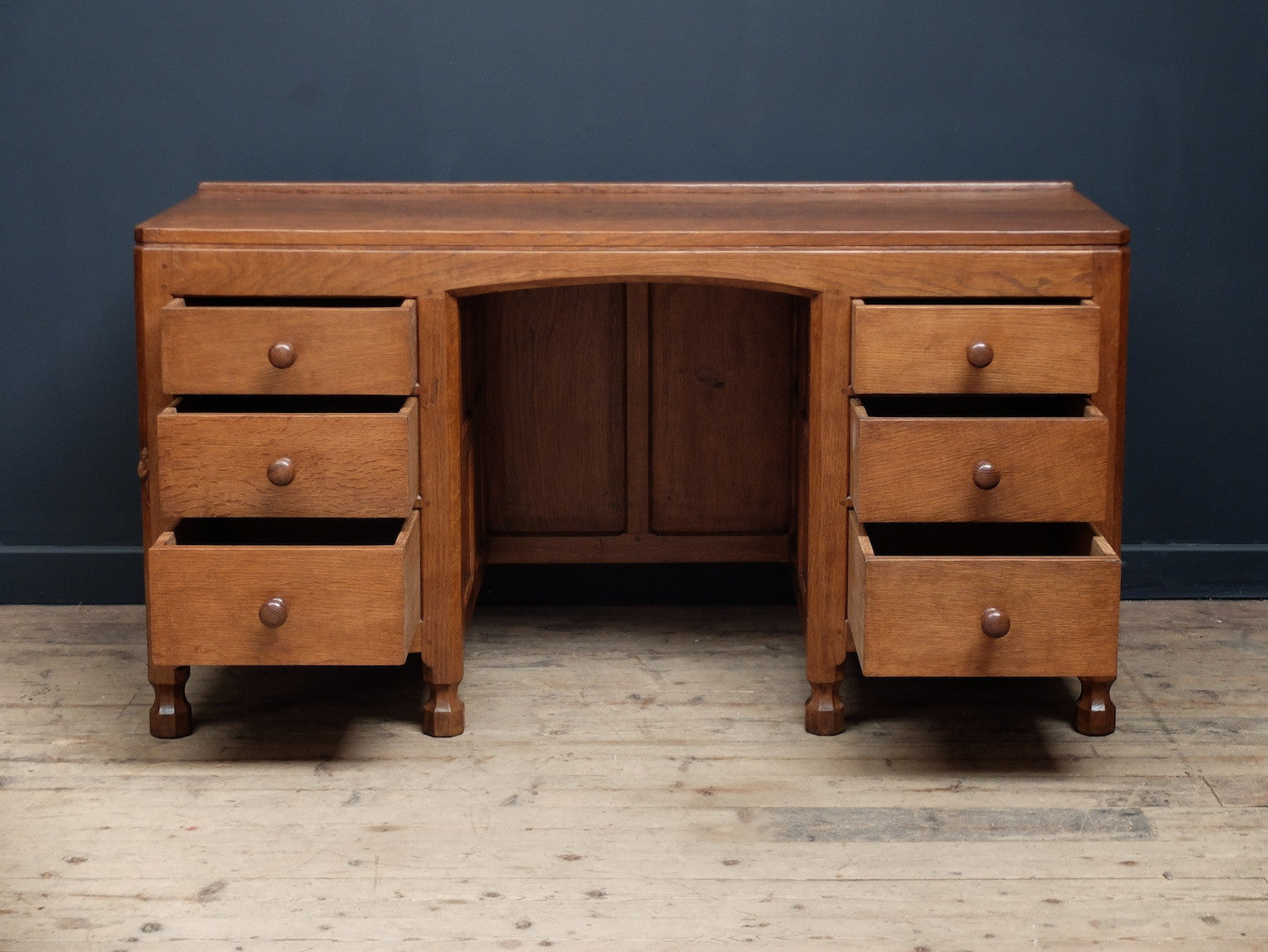 Mouseman Kneehole Desk