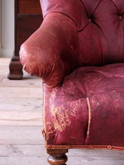 A William IV Moroccan Leather Armchair