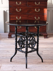 Ebonised Aesthetic Movement Centre Table