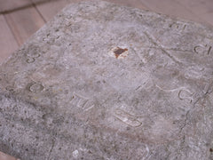 Carved Gritstone Baluster Form Sundial