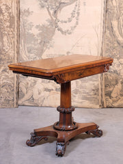 Rosewood Console Card Table