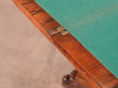 Rosewood Console Card Table