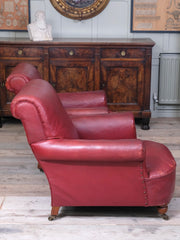 Moroccan Leather Club Chairs