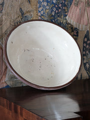 Cream Slip Dairy Bowl