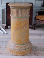 Faux Marble Column Pedestal