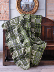 Green Caernarfon Tapestry Blanket