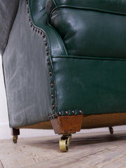 Green Leather Club chair
