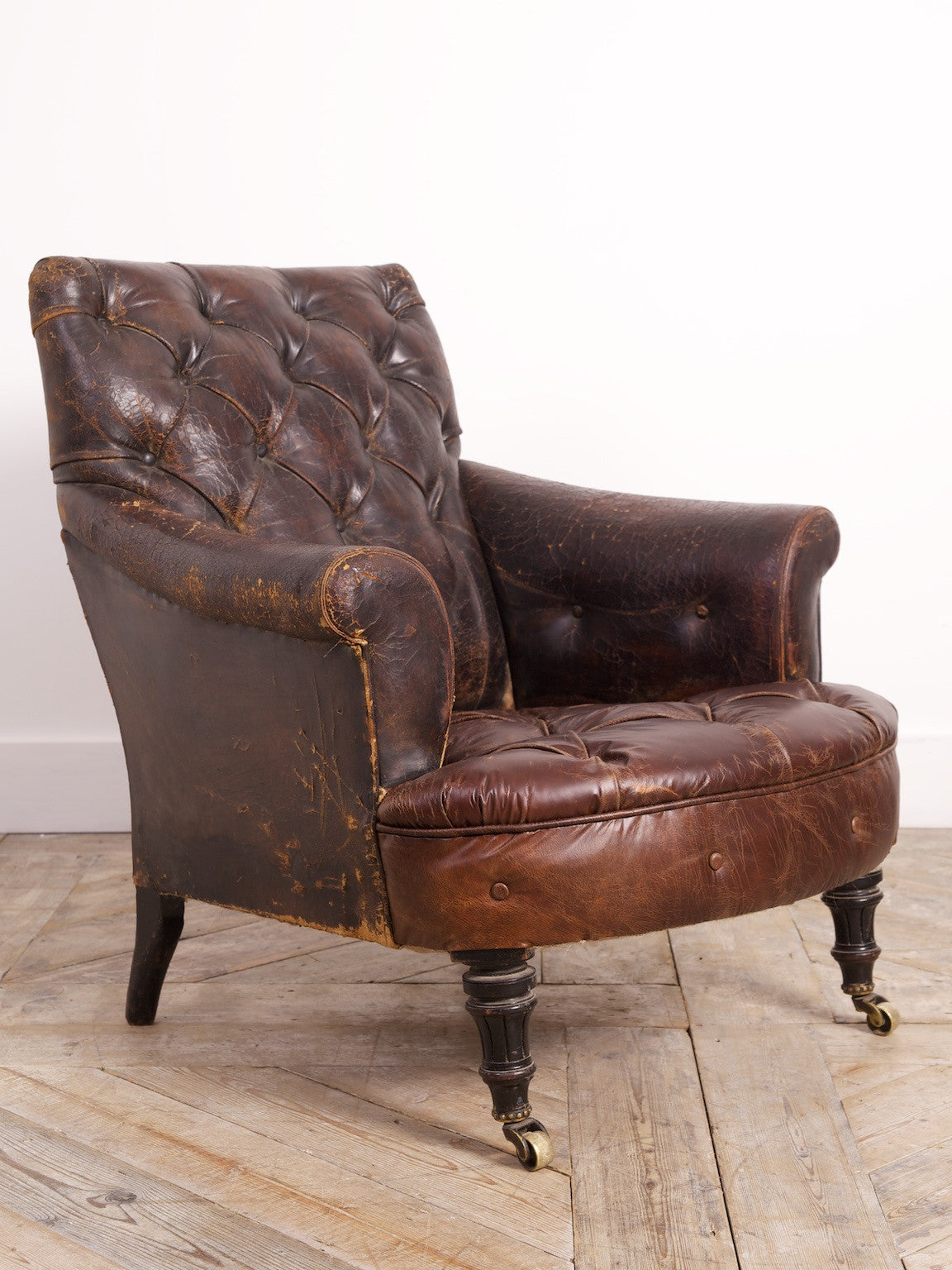 Buttoned Leather Armchair