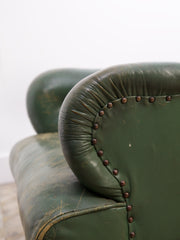 Green Leather Armchair