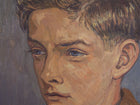 Oil on Board of a Young Man