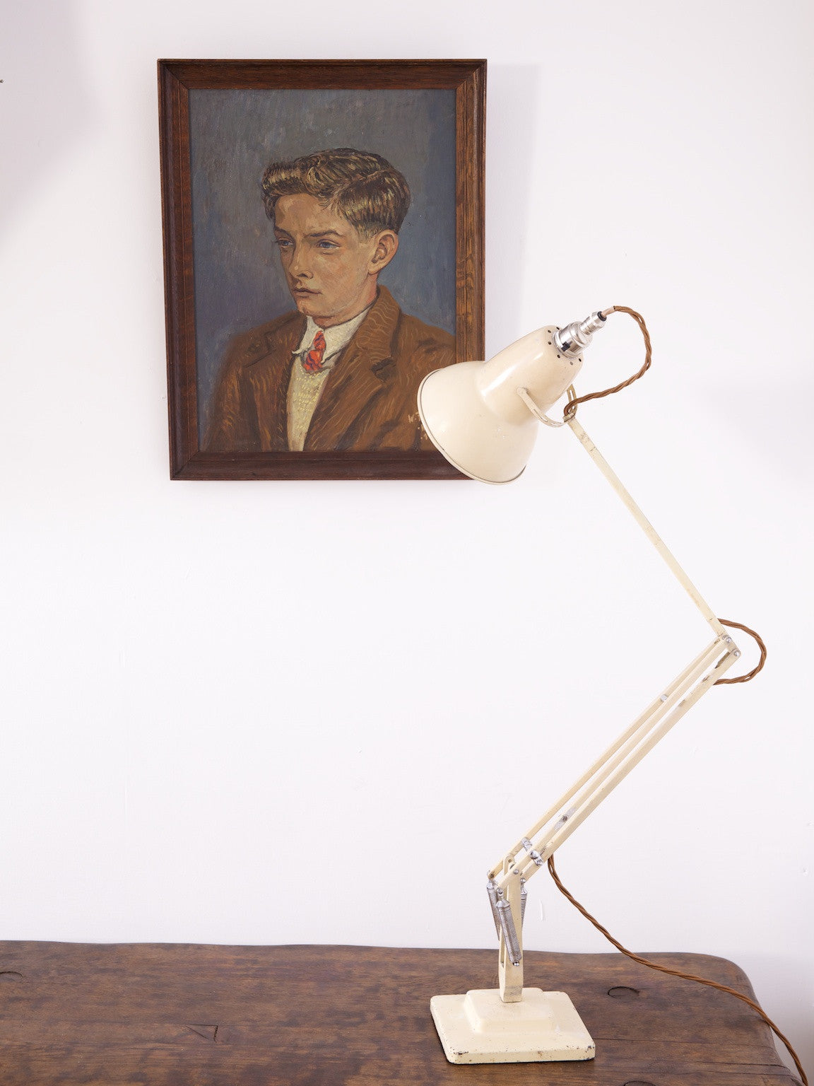 Oil on Board of a Young Man