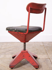 Red Industrial Chair