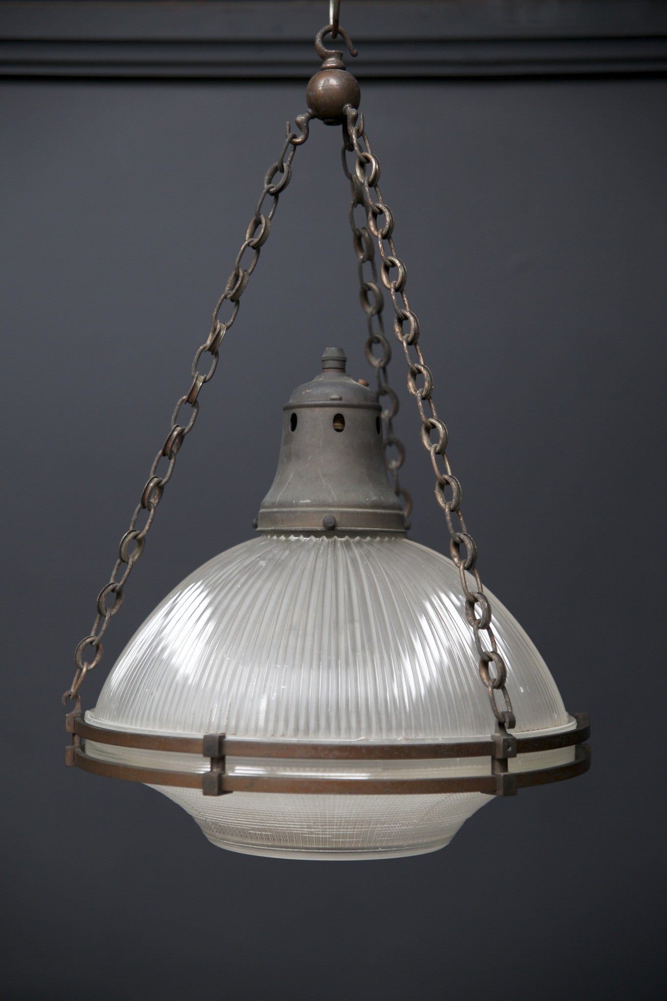 Large Holophane Cradle Pendant