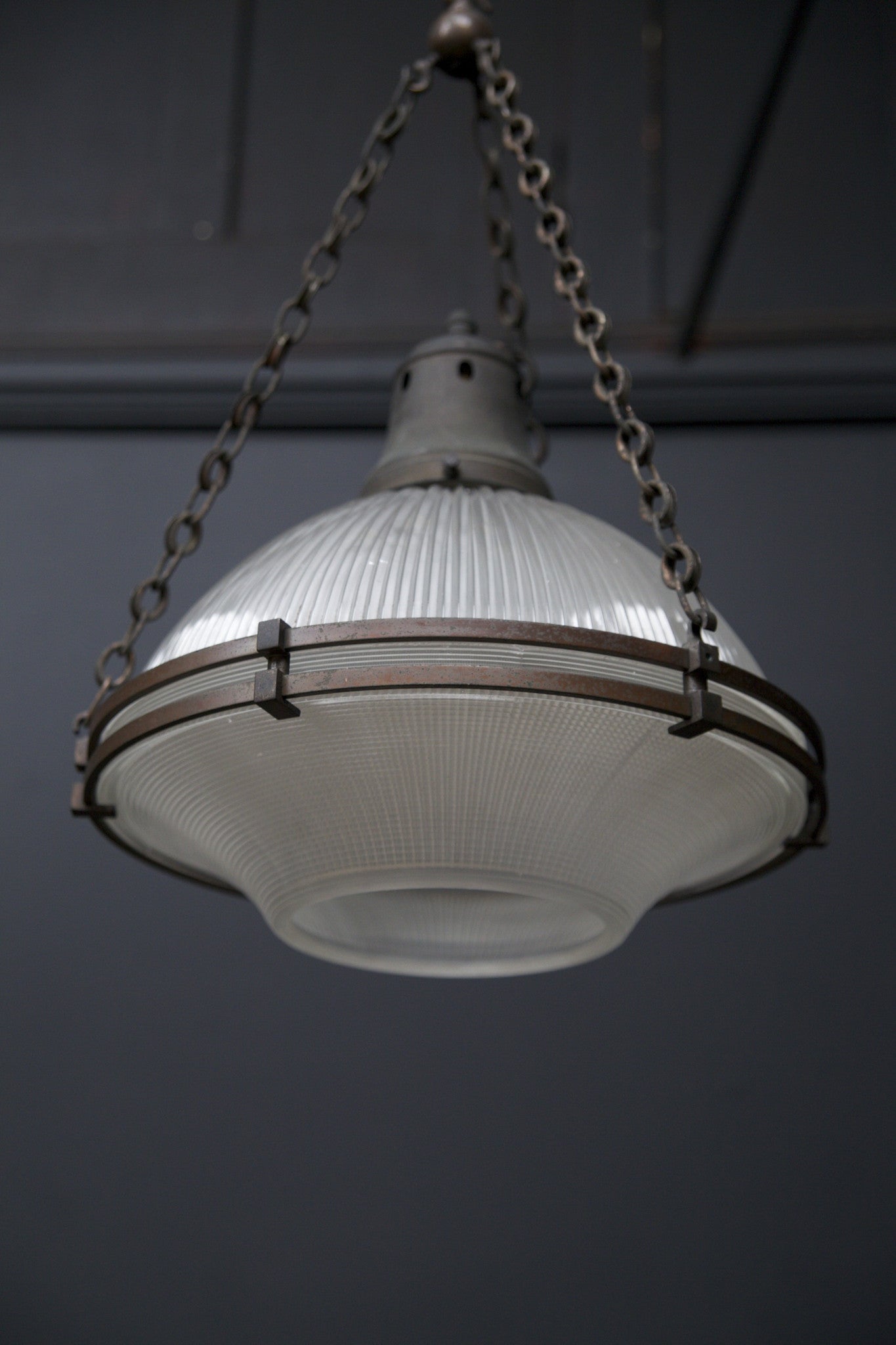 Large Holophane Cradle Pendant