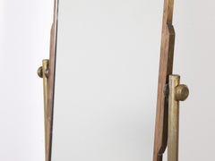 Freestanding Brass Tailors Mirror