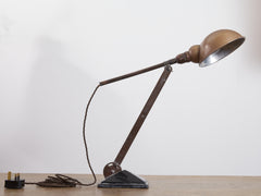 Adjustable Brass Desk Lamp