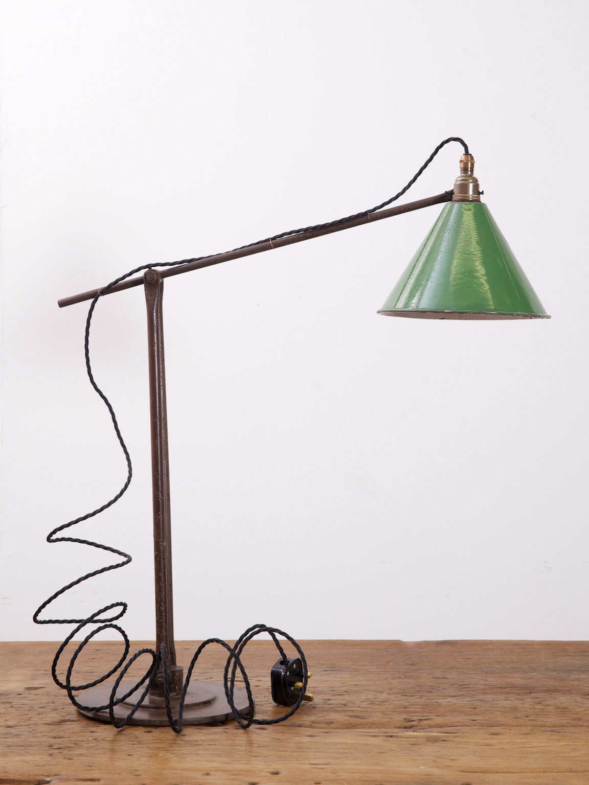 Green Industrial Desk Lamp