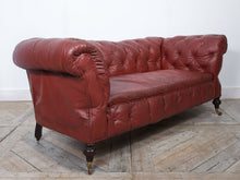 Leather Drop Arm Chesterfield