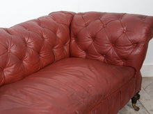 Leather Drop Arm Chesterfield